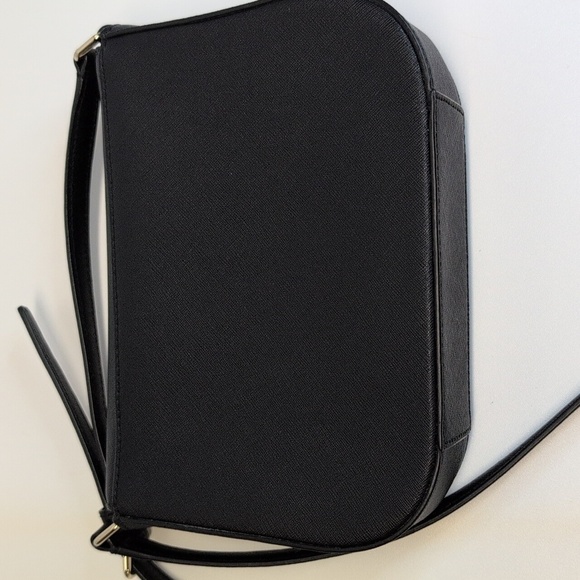 kate spade laurel way carsen saffiano leather crossbody bag black EUC - Picture 7 of 9